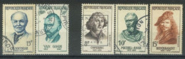 FRANCE - 1956/58, PERSONALITIES STAMPS SET OF 5, USED. - Used Stamps