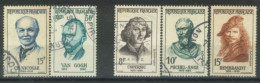 FRANCE - 1956/58, PERSONALITIES STAMPS SET OF 5, USED. - Gebruikt