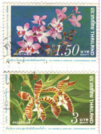 T+ Thailand 1978 Mi 863 866 Orchideen - Tailandia