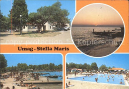 72157481 Umag Umago Istrien Stella Maris Abendstimmung Strand Swimming Pool Croa - Croatie
