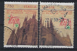 Italy 1996  "ITALIA`98"  (o) Mi.2425-2426 - 1991-00: Used