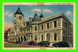 AUGUSTA, MAINE - U. S. POST OFFICE - ANIMATED WITH OLD CARS - TRAVEL IN 1954 - AUGUST NEWS COMPANY - - Altri & Non Classificati
