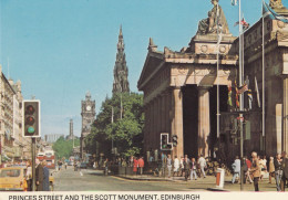 Postcard Princes Street & The Scott Monument Edinburgh Scotland My Ref B26490 - Midlothian/ Edinburgh