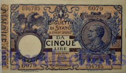 ITALIA - ITALY 5 LIRE 20/12/1925 PICK 23g UNC RARE - Italia – 5 Lire