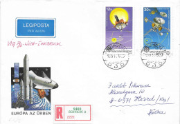 Postzegels > Europa > Hongarije > Aangetekende Brief Met 2  Postzegels (17930) - Autres & Non Classés