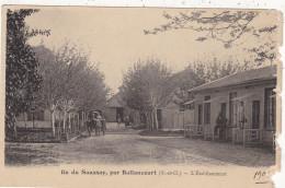 91.BALLANCOURT .CPA .ILE DU SAUSSAY PAR BALLANCOURT. "L'ETABLISSEMENT" . ANNEE 1903 - Ballancourt Sur Essonne