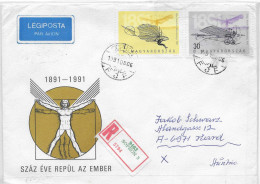 Postzegels > Europa > Hongarije > Aangetekende Brief Met 2  Postzegels (17931) - Andere & Zonder Classificatie