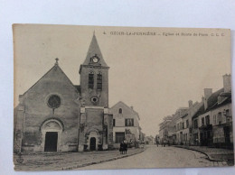OZOIR-LA-FERRIERE (77) : Eglise Et Route De Paris - C.L.C.  - 1905 - Belle Animation - Otros & Sin Clasificación