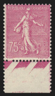 N°202a, Type II, Semeuse 75c Lilas-rose, Neuf ** Sans Charnière - Certificat - Neufs