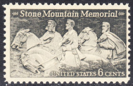 !a! USA Sc# 1408 MNH SINGLE (a2) - Stone Mountain - Nuovi