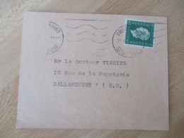 TIMBRE 80 C VERT MARIANNE DE DULAC SUR CARTE PUBLICITAIRE - Lettres & Documents