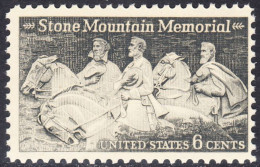 !a! USA Sc# 1408 MNH SINGLE (a3) - Stone Mountain - Ungebraucht