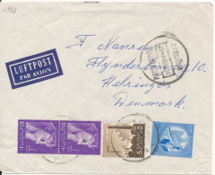 Egypt Air Mail Cover Sent To Denmark Port Taufiq 1959 - Posta Aerea