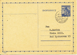 Czechslovakia Postal Stationery Postcard 21-7-1945 - Ansichtskarten