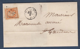 Haute Garonne -  G.C. 236 Sur N° 23 Et Cachet 15 AURIGNAC - 1849-1876: Période Classique