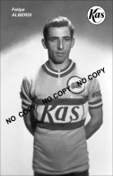 PHOTO CYCLISME REENFORCE GRAND QUALITÉ ( NO CARTE ), FELIPE ALBERDI TEAM KAS 1958 - Cyclisme