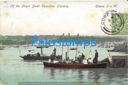 229388 UK COWES I.O.W OFF THE ROYAL YACHT SQUADRON SLIPWAY SPOTTED POSTAL POSTCARD - Other & Unclassified