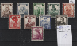 Deutsches Reich  Michel Kat.Nr Gest 588/597 (1) - Used Stamps