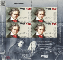 Stamps Kyrgyzstan 2020 MNH - Ludwig Van Beethoven Composer Pianist Music Musical Instrument - Kirghizistan