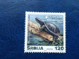 Stamp 3-16 - Serbia 2024, STAMP, EUROPE 2024, UNDERWATER FLORA AND FAUNA, TURTLES, TORTUE - Serbia