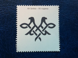Stamp 3-16 - Serbia 2022, VIGNETTE, Air Serbia – 95 Years, AVION, PLANE, AVIO - Serbien