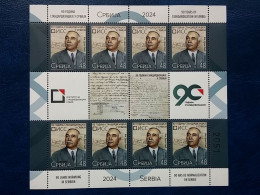 Stamp 3-16 - Stamp + VIGNETTE - Serbia 2024, 90 Years Of Standardization In Serbia, Mini Sheet, MNH - Serbien