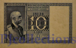ITALIA - ITALY 10 LIRE 1935 PICK 25a AU/UNC - Italië – 10 Lire