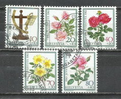 0201-SELLOS SUIZA SERIE COMPLETA FAUNA PRO JUVENTUTE 1082 Nº 1165/1169 HELVETIA. - Used Stamps
