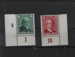Deutsches Reich  Michel Kat.Nr  Postfr/** 604/605 Falz Auf Rand - Used Stamps