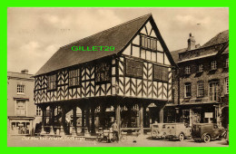 LEDBURY, HEREFORDSHIRE, UK - OLD MARKET - ANIMATED PEOPLES & OLD CARS - TRAVEL IN 1953 - TILLEY & SON - - Herefordshire
