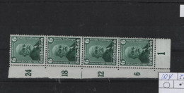 Deutsches Reich  Michel Kat.Nr  Postfr/** 604 Vierer Rand - Used Stamps