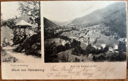 Gruss Aus Herrenberg - Blick Vom Kiwikopf Ins Tal - Kiosk - Gelaufen De 28/08/1907 - Herrenberg