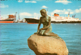 CPM - KOBENHAVN- Copenhagen- La Petite Sirène - Paquebot KONE OLAV V ** TBE - *2 Scans - Denmark