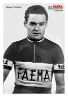 PHOTO CYCLISME REENFORCE GRAND QUALITÉ ( NO CARTE ), MIGUEL PACHECO TEAM FAEMA 1958 ( FORMAT 10,5 X 15 ) - Wielrennen
