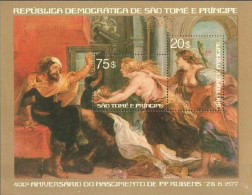 S. Tomè 1977, Art, Rubens, Block - Nus