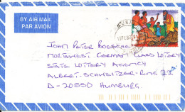 Zambia Air Mail Cover Sent To Germany 13-2-2001 Single Franked - Zambia (1965-...)