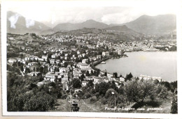 Carte Postale : Suisse : Tessin: Paradiso Lugano Vista Generale, Train, En 1952 - Lugano