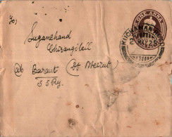 India Postal Stationery George VI 1A Kuchaman - Postkaarten
