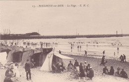 Postcard - Boulogne-sur-MER - La Plage - E.H.C - VG - Zonder Classificatie