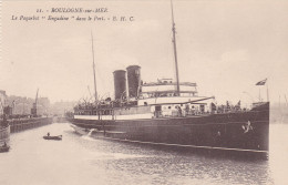 Postcard - Boulogne-sur-MER - Le Paquebot "Engadine" Dans Le Port - E.H.C - VG - Zonder Classificatie