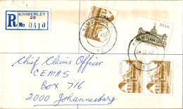 RSA South Africa Cover Kimberley To Johannesburg - Lettres & Documents