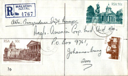 RSA South Africa Cover Malvern Natal  To Johannesburg - Lettres & Documents