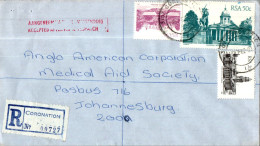 RSA South Africa Cover Coronation  To Johannesburg - Lettres & Documents