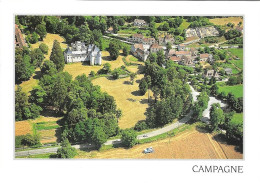 ARCHITECTURE + Carte Postale Neuve : CAMPAGNE - CHATEAU Et Village, Vue Aérienne - Dordogne + Ed. COMBIER - Other & Unclassified