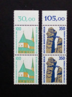 BERLIN MI-NR. 834-835 A (SENKRECHTES PÄRCHEN) POSTFRISCH(MINT) SEHENSWÜRDIGKEITEN 1989 WALLFAHRTSKAPELLE - Nuevos