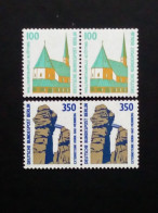 BERLIN MI-NR. 834-835 A (PÄRCHEN) POSTFRISCH(MINT) SEHENSWÜRDIGKEITEN 1989 WALLFAHRTSKAPELLE - Neufs