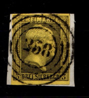 Preußen 4 Gestempelt N4 258 (Köln), Gut Geschnitten Auf Briefstück #GT764 - Oblitérés