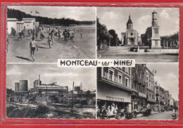 Carte Postale 71. Montceau-les-Mines  La Centrale électrique  Le Juste Prix La Plage   Très Beau Plan - Montceau Les Mines