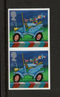 2002 Circus 45p Vertical Imperforate Pair Fine Unmounted Mint SG 2278 Var. - Imperforated