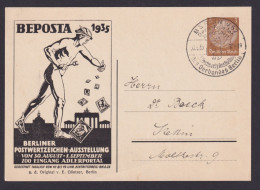 Deutsches Reich Privatganzsache Philatelie BEPOSTA Briefmarken Ausstellung Selt. - Altri & Non Classificati